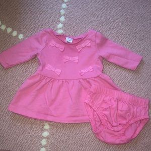 Carters Pink Dress with Diaper Cover 3 Months